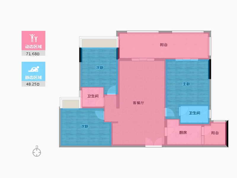 四川省-德阳市-中恒国际社区-110.00-户型库-动静分区