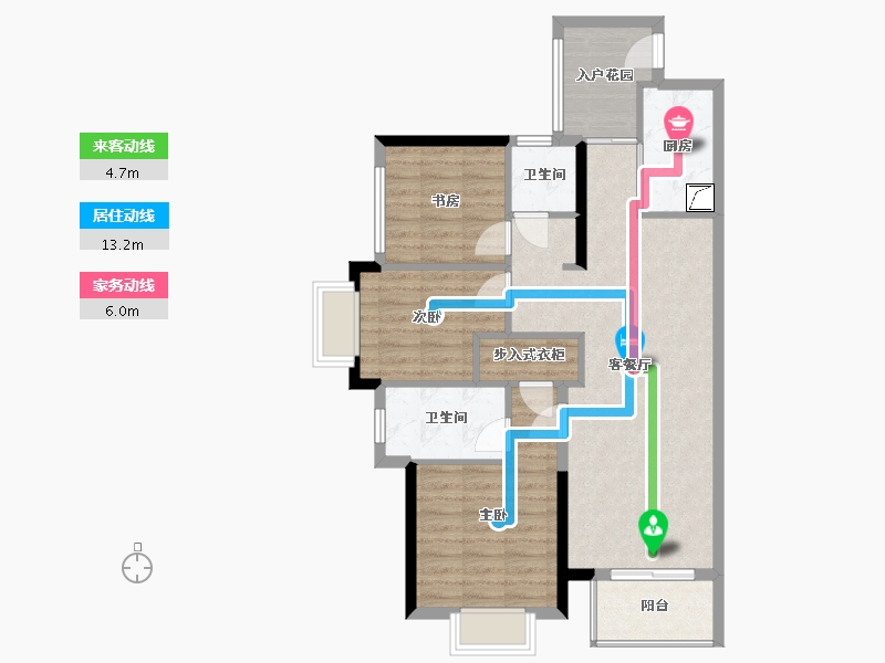 广东省-惠州市-实地常春藤-98.00-户型库-动静线