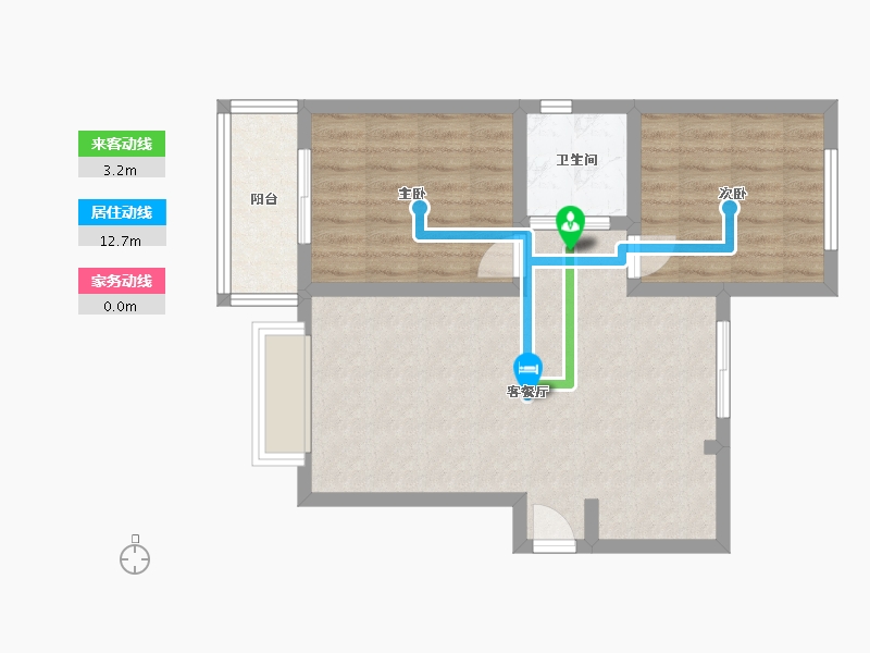 江西省-南昌市-洪城时代广场-69.69-户型库-动静线