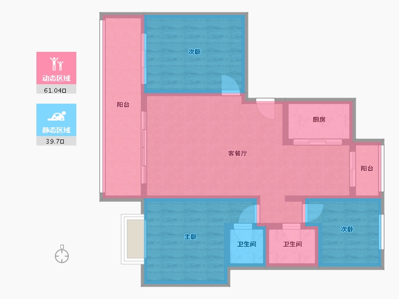 河南省-开封市-天时湾-93.00-户型库-动静分区