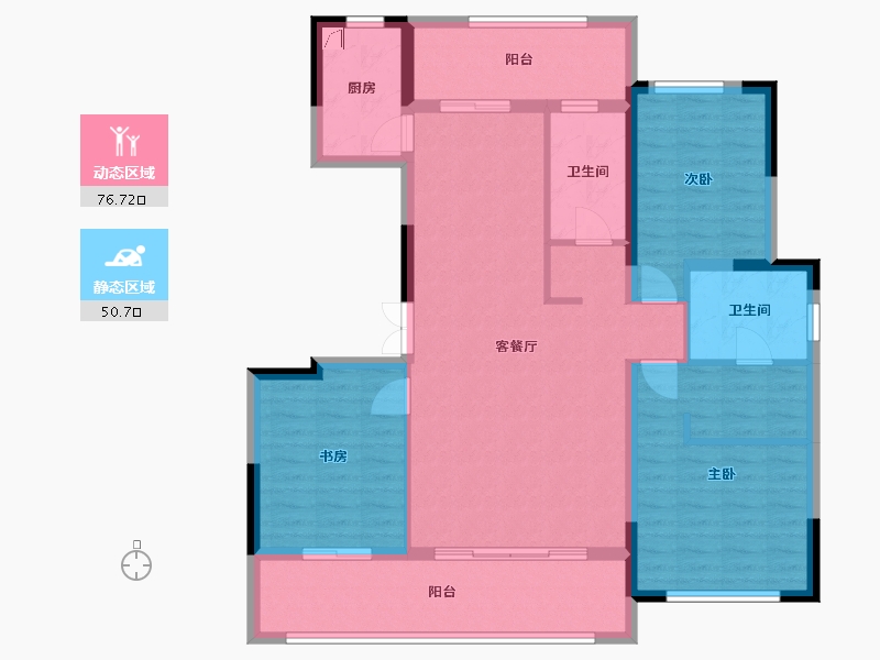 河南省-郑州市-招商公园1872-115.33-户型库-动静分区