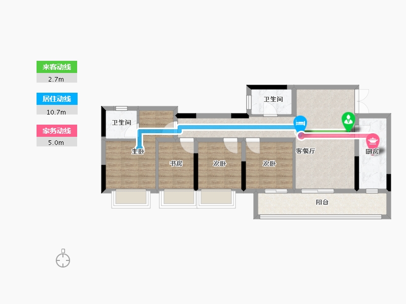 重庆-重庆市-中国铁建云锦山-79.20-户型库-动静线