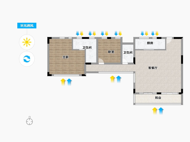 四川省-成都市-福星惠誉江山语-111.41-户型库-采光通风