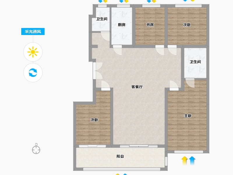 北京-北京市-壹号-150.00-户型库-采光通风