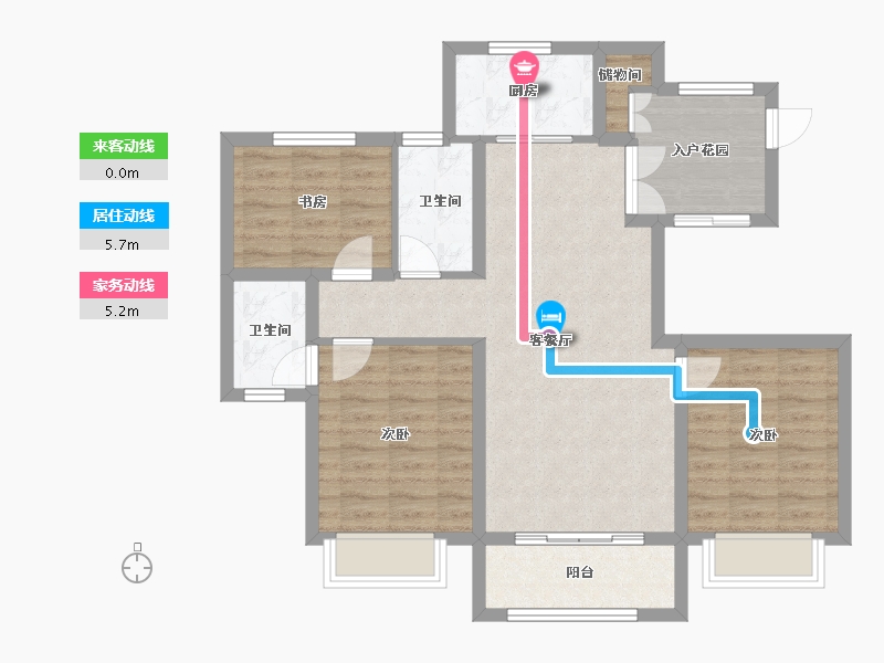 河北省-邢台市-襄元府-84.76-户型库-动静线