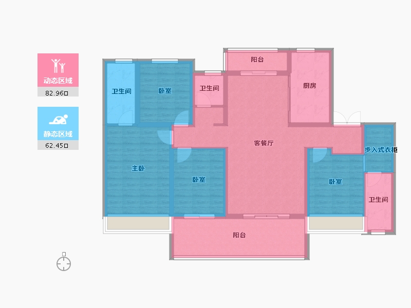 河南省-新乡市-金融街-130.13-户型库-动静分区