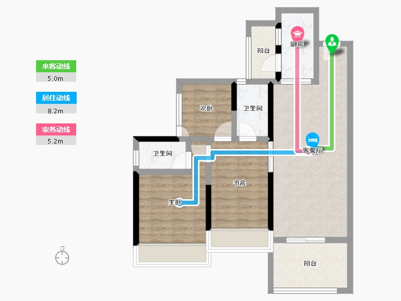 广东省-江门市-海悦东晟-73.26-户型库-动静线