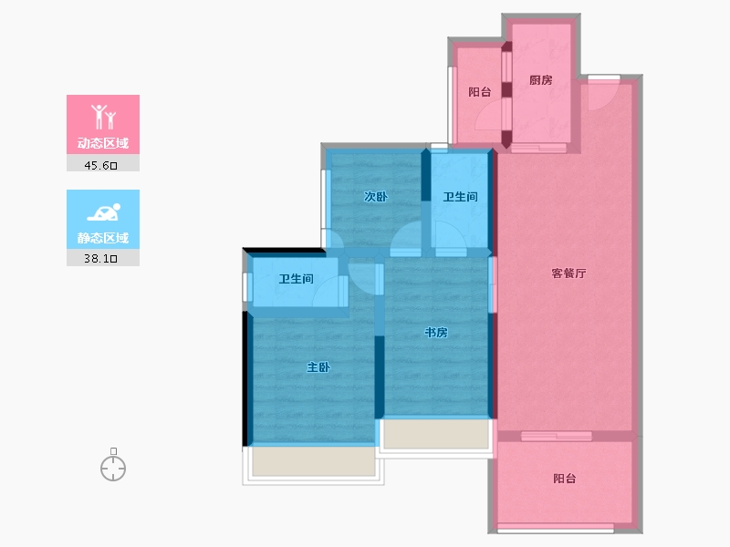 广东省-江门市-海悦东晟-73.26-户型库-动静分区