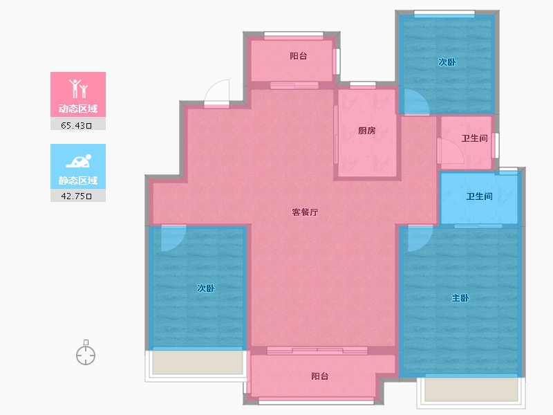 河南省-驻马店市-巨源国际花园-98.00-户型库-动静分区