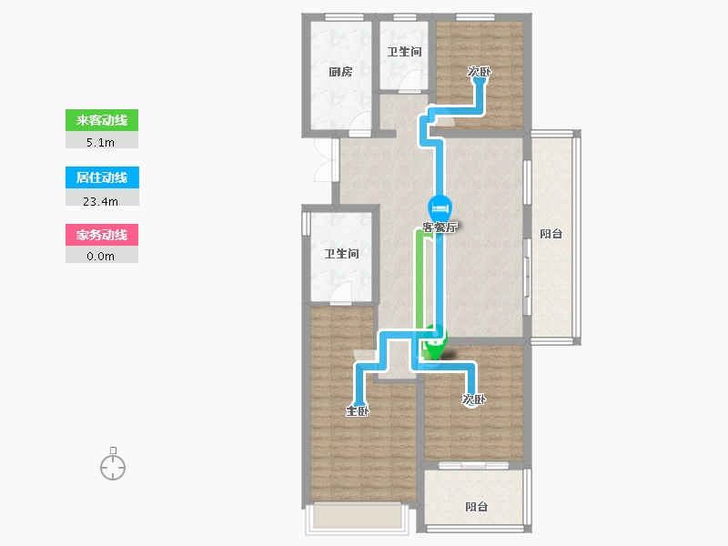 江苏省-镇江市-天怡·天壹人家-109.60-户型库-动静线