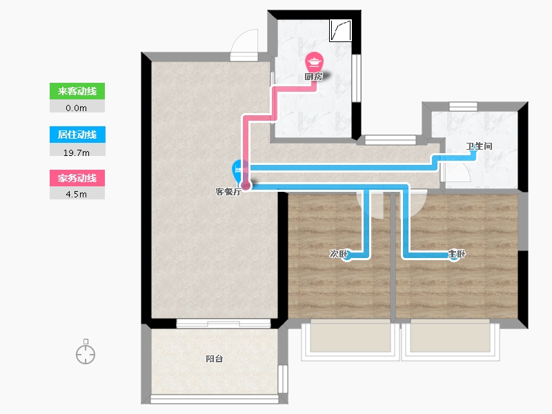 江苏省-镇江市-融创·京源里-61.60-户型库-动静线