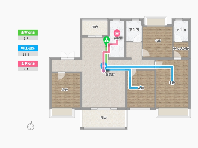 江苏省-镇江市-天怡·天瑞宸-119.20-户型库-动静线