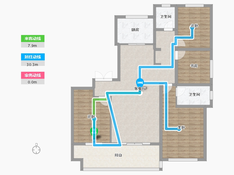 江苏省-镇江市-天怡·紫宸-122.41-户型库-动静线