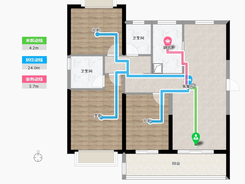 江苏省-镇江市-融创·京源里-95.16-户型库-动静线