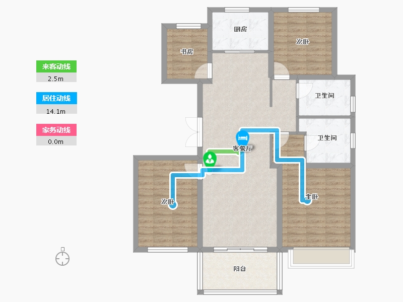 江苏省-镇江市-天怡·天瑞宸-108.00-户型库-动静线