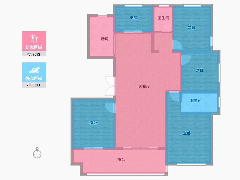 江苏省-镇江市-天怡·紫宸-133.60-户型库-动静分区