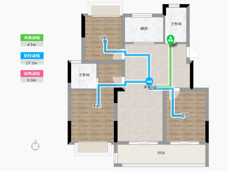 江苏省-镇江市-融创·京源里-88.00-户型库-动静线