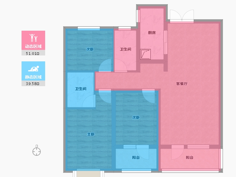 河北省-邢台市-臻园-79.43-户型库-动静分区