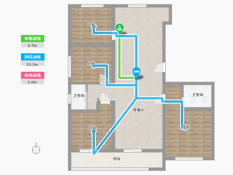 河北省-承德市-和顺御园-130.00-户型库-动静线