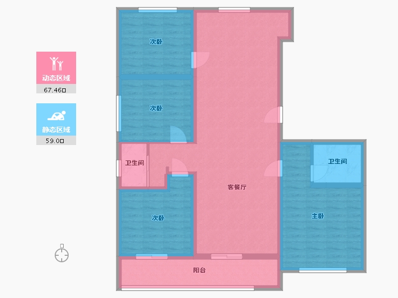 河北省-承德市-和顺御园-130.00-户型库-动静分区