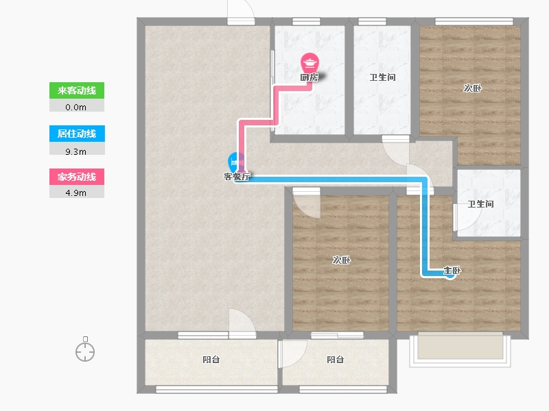 山东省-滨州市-福樾亭-112.00-户型库-动静线