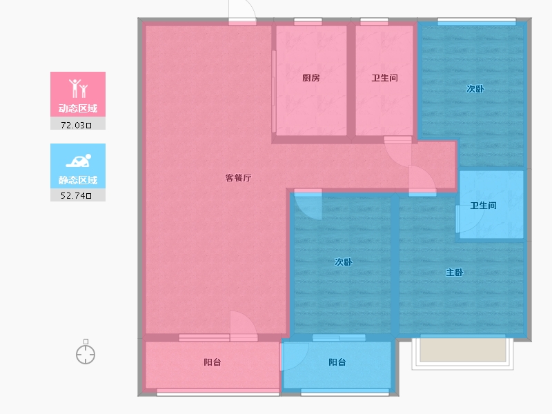 山东省-滨州市-福樾亭-112.00-户型库-动静分区