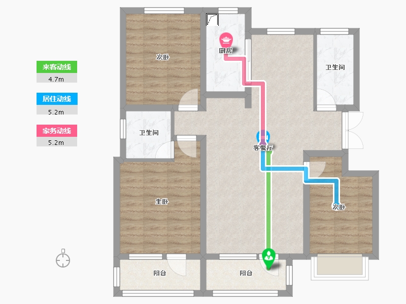 河北省-邢台市-臻园-91.73-户型库-动静线