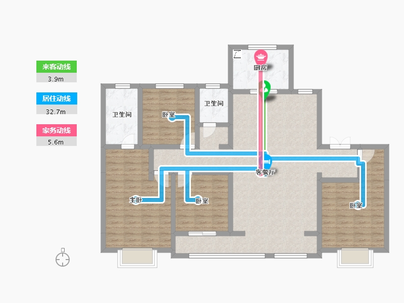 陕西省-西安市-国宸府-118.42-户型库-动静线