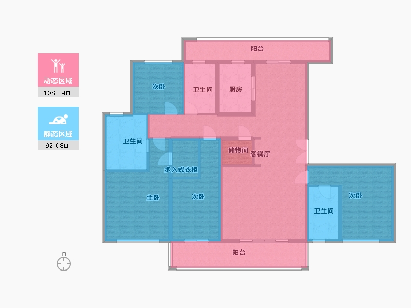 四川省-成都市-西派国樾-180.00-户型库-动静分区