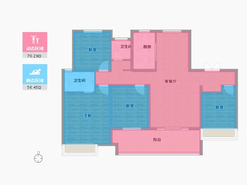 河南省-新乡市-金融街-113.60-户型库-动静分区