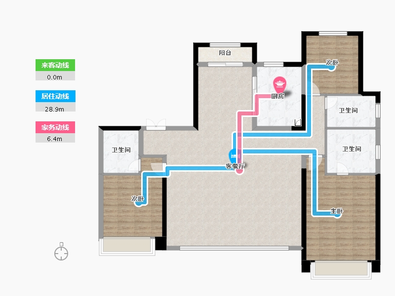 陕西省-西安市-西安天铂-140.10-户型库-动静线