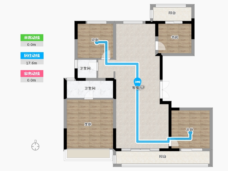 河南省-郑州市-华润置地丨北龙湖·瑞府-116.01-户型库-动静线