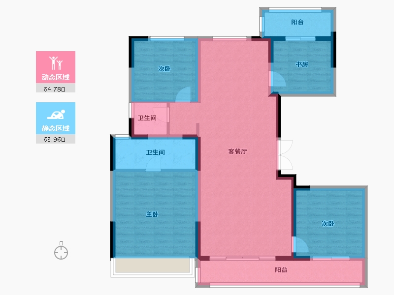 河南省-郑州市-华润置地丨北龙湖·瑞府-116.01-户型库-动静分区