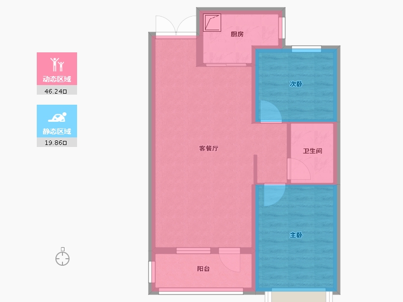 河北省-邢台市-臻园-58.48-户型库-动静分区