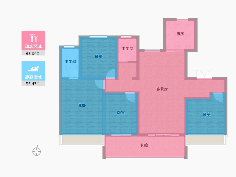 河南省-新乡市-金融街-112.00-户型库-动静分区