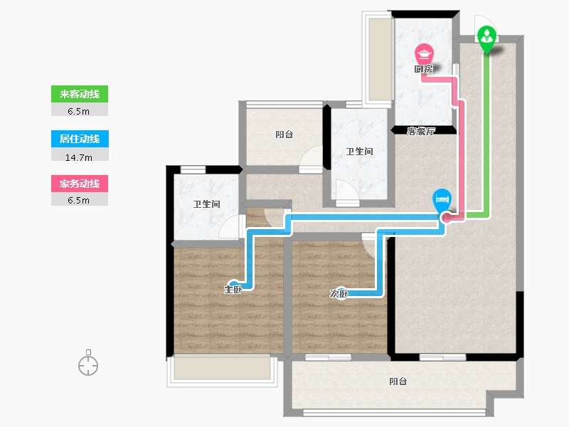 广东省-江门市-碧桂园·翡翠城-99.15-户型库-动静线