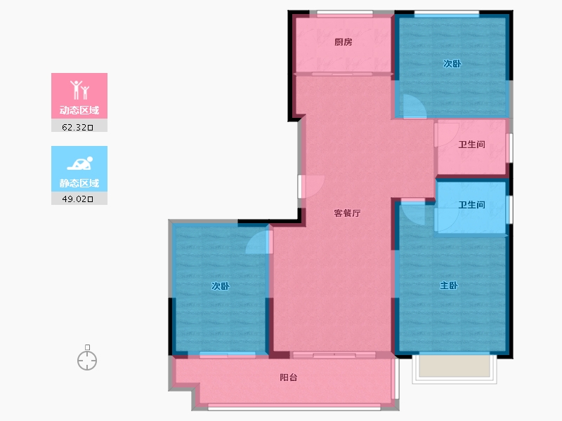 河南省-濮阳市-越秀学府-100.00-户型库-动静分区