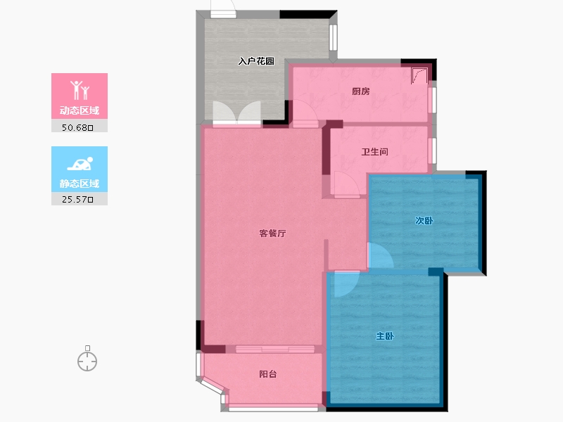 江苏省-无锡市-太湖国际一街区-73.13-户型库-动静分区