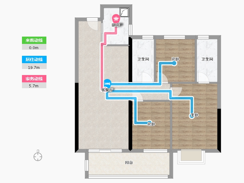 湖北省-荆州市-信达·江城壹号-94.00-户型库-动静线