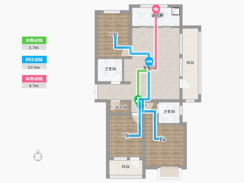 河北省-邢台市-臻园-87.18-户型库-动静线