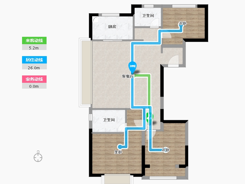 陕西省-西安市-紫云府学宸-92.00-户型库-动静线