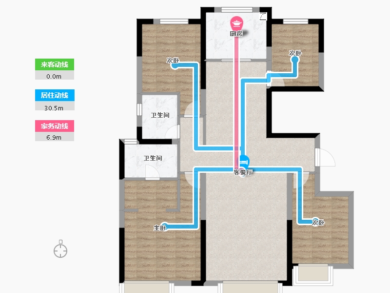 陕西省-西安市-紫云府学宸-110.00-户型库-动静线