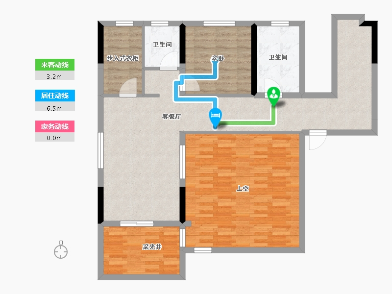 江苏省-苏州市-春江泊月-130.00-户型库-动静线