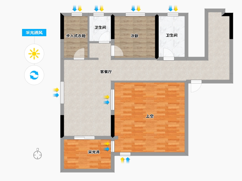 江苏省-苏州市-春江泊月-130.00-户型库-采光通风