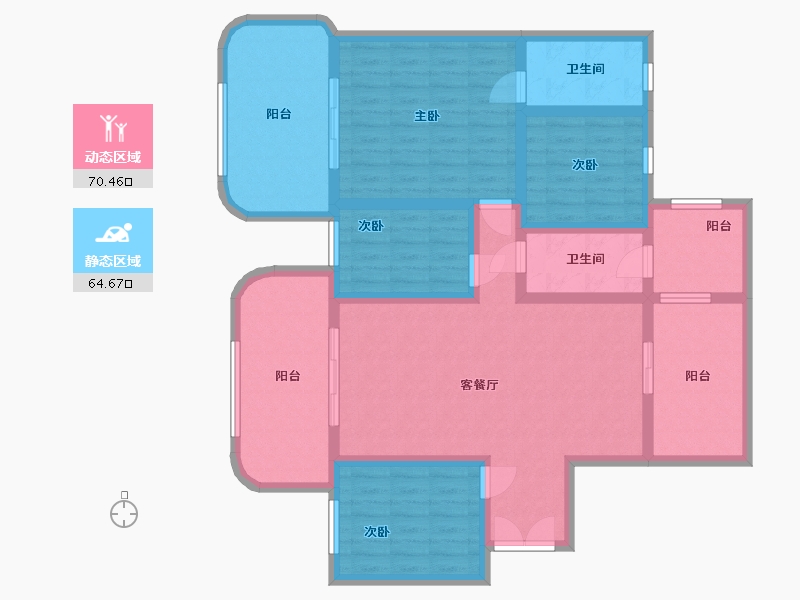 贵州省-黔西南布依族苗族自治州-财富中心-120.00-户型库-动静分区