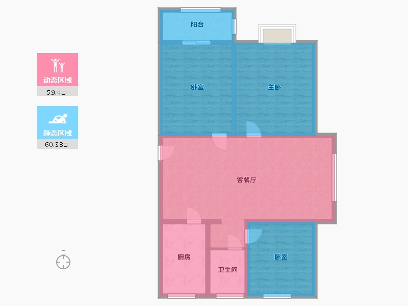 江苏省-徐州市-安居十一期-108.00-户型库-动静分区