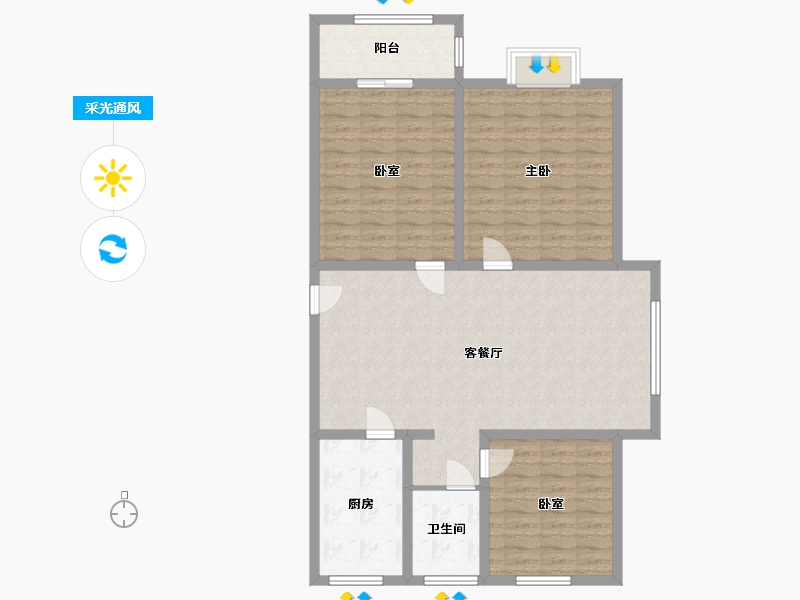 江苏省-徐州市-安居十一期-108.00-户型库-采光通风