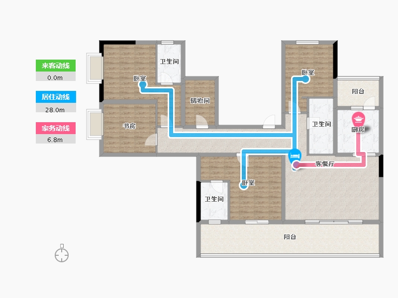 云南省-临沧市-海棠佳园四期·天汇-152.81-户型库-动静线