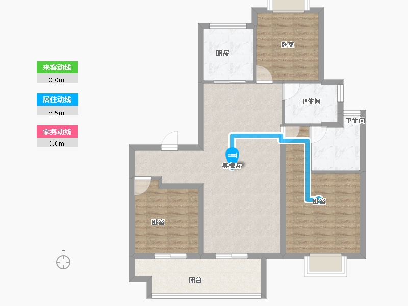 江苏省-泰州市-金通·桃李江南-92.01-户型库-动静线