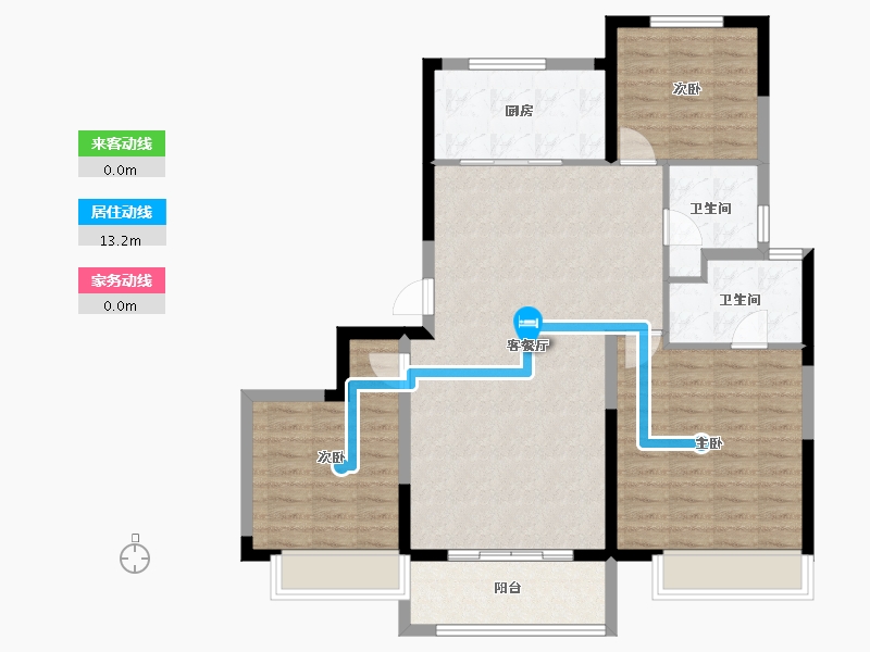 山东省-德州市-金辰天悦壹品-98.00-户型库-动静线